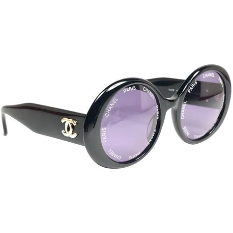 vintage chanel paris round sunglasses|chanel paris vintage sunglasses.